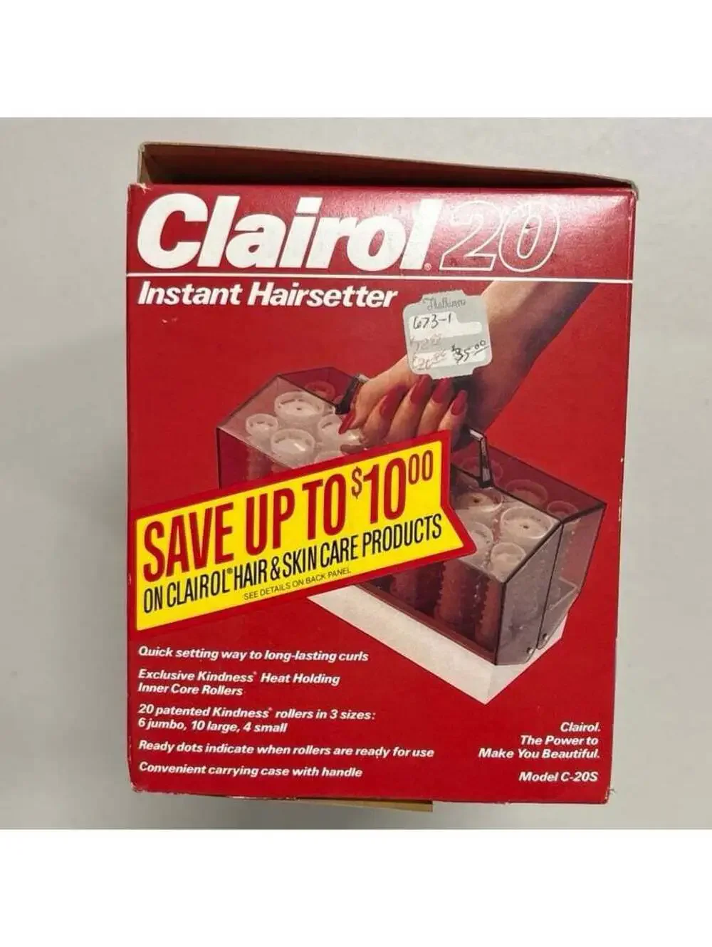 Vintage Clairol 20 Instant Hairsetter Hot Rollers Set Model C-20S 1981 In Box